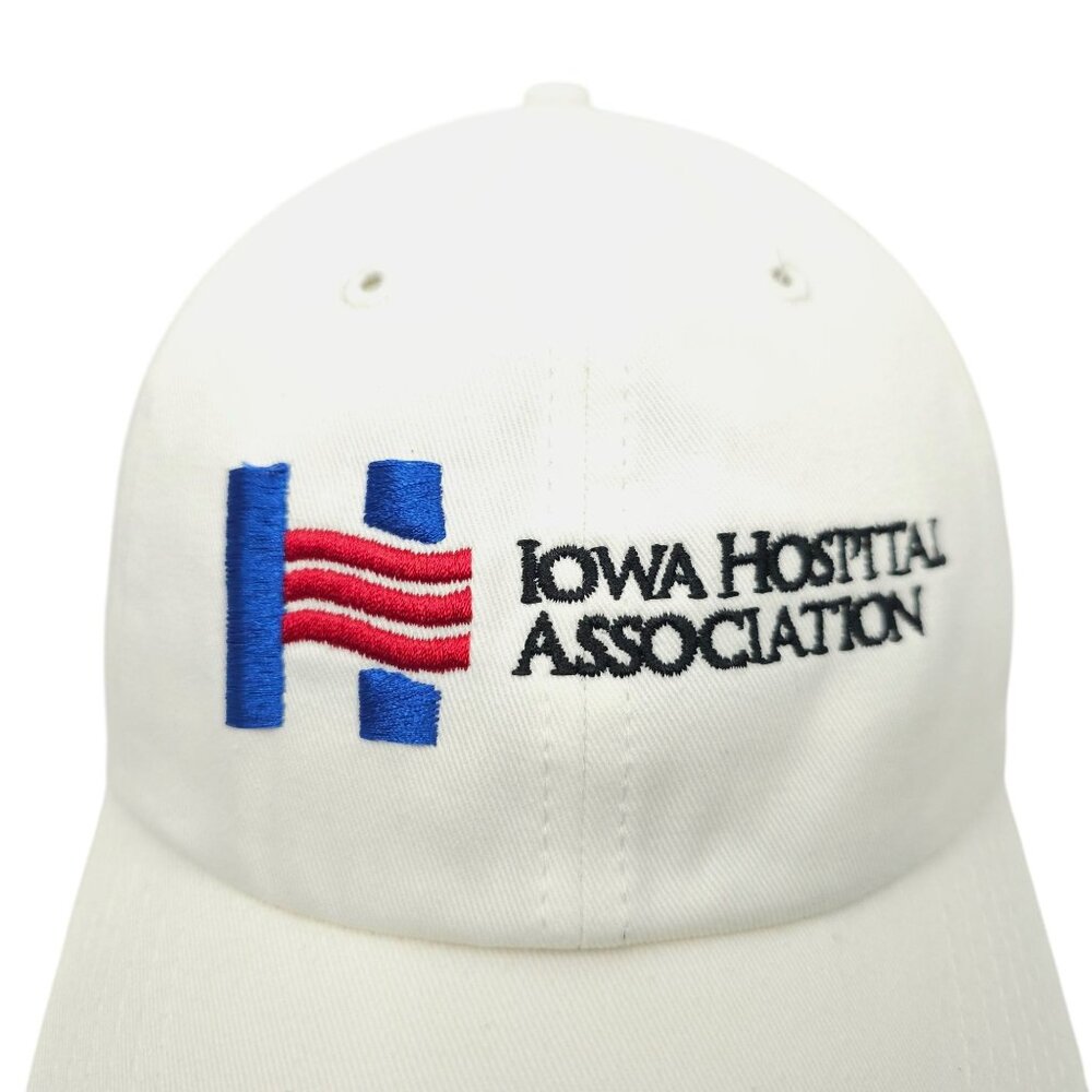 Iowa Hospital Association Embroidered Adjustable Tuck Strap Cap Trucker Hat - Picture 9 of 14